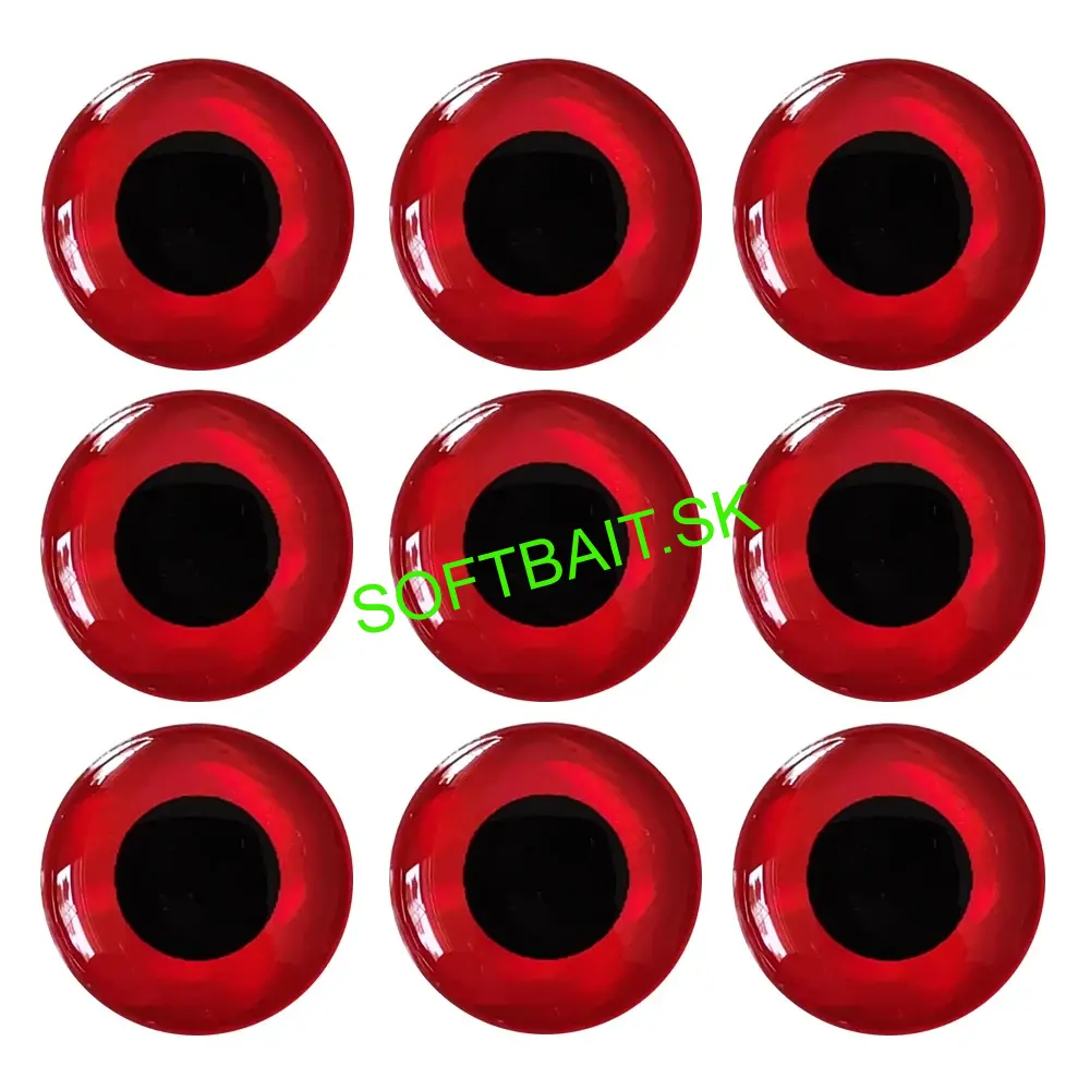 NALEPOVACIE OČI RED 3D-5MM 20KS