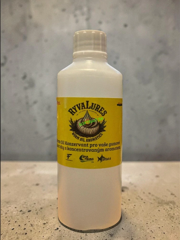 RYVALURES - WORM OIL- RYBA - KONZERVANT GUMOVÝCH NÁSTRAH 100ML.