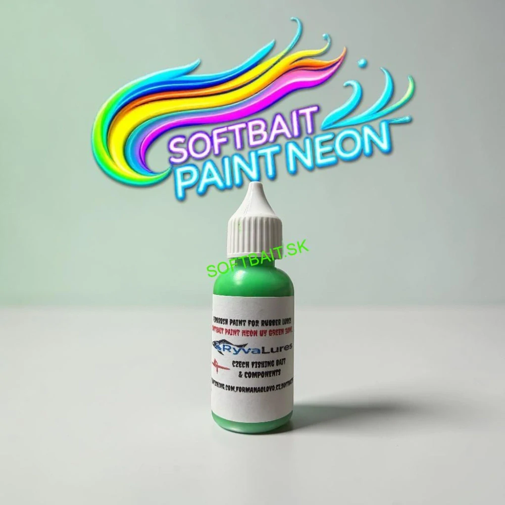 RYVALURES-SOFTBAIT PAINT NEON GREEN 30ML.