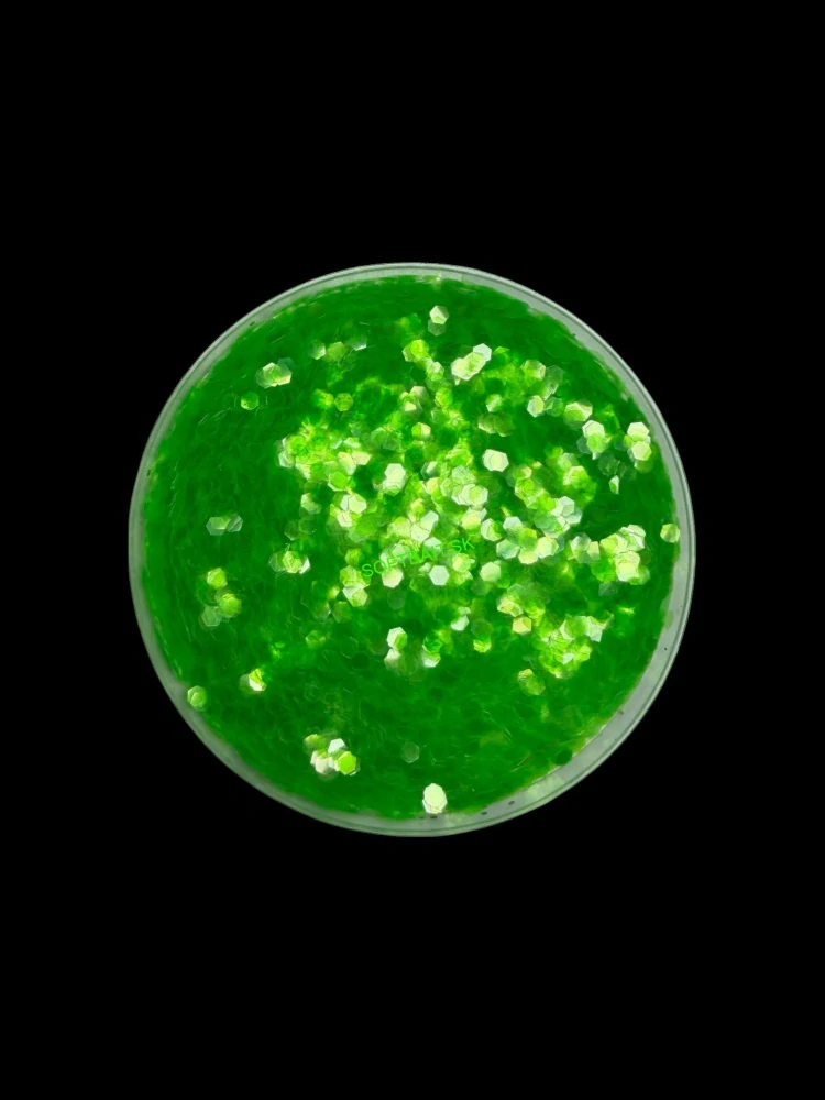 RyvaLures glitter fluo green 20g - 3,0mm