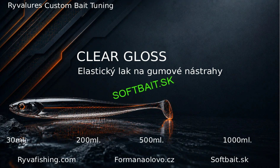 Elastický lak na gumové nástrahy - Clear Gloss - PREDPRIPRAVUJEME