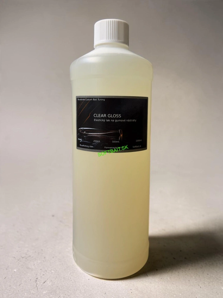 RyvaLures Airbrush Clear Coat 1l – Bezfarebný lak na gumy