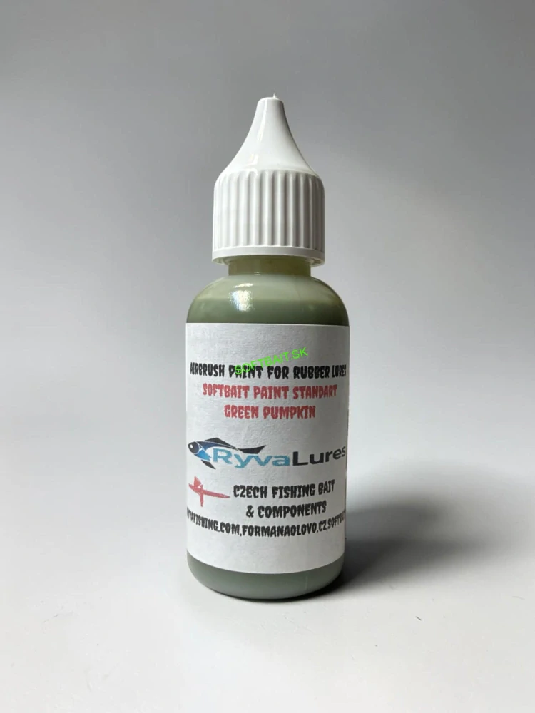 RyvaLures Softbait Paint – Green Pumpkin Gloss 30ml