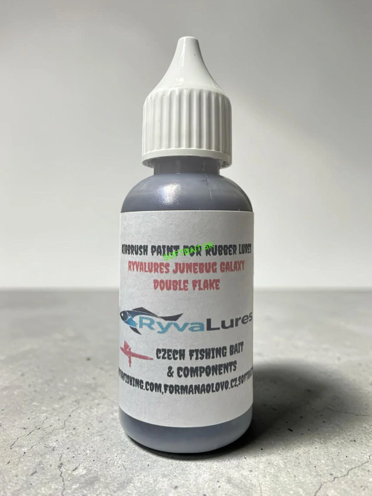 RyvaLures Softbait Paint – Junebug Galaxy Double Flake 30ml