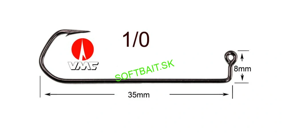 JIGOVÝ HÁČIK VMC 5150 BLACK NICKEL 1/0-100KS
