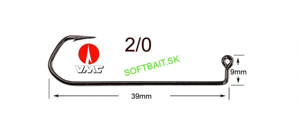 VMC JIGOVÝ HÁČIK BLACK NICKEL 5150 2/0-100KS