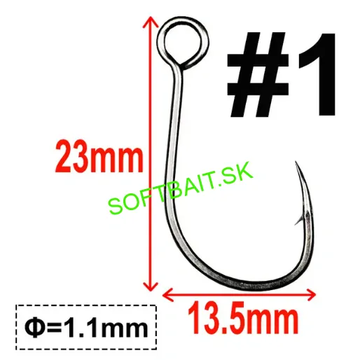 KUMHO JEDNOHÁČIK NA WOBLERY A PLANDAVKY VEL.1-10KS