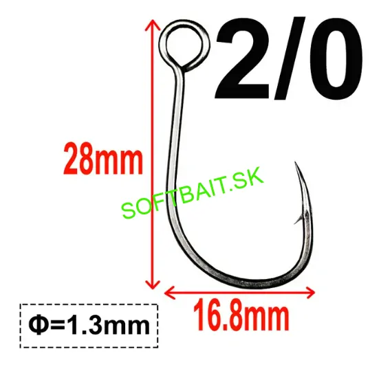 KUMHO JEDNOHÁČIK NA WOBLERY A PLANDAVKY VEL.2/0-10KS