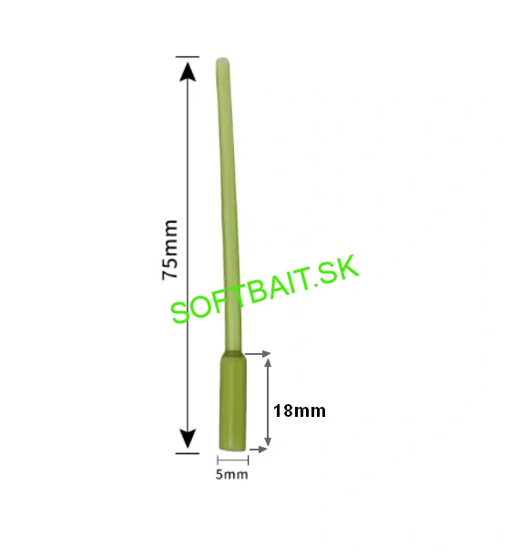 RYVAFISHING-TRUBIČKA-PROTEKTOR DO ZÁŤAŽIA 5/3MM-200KS-75MM