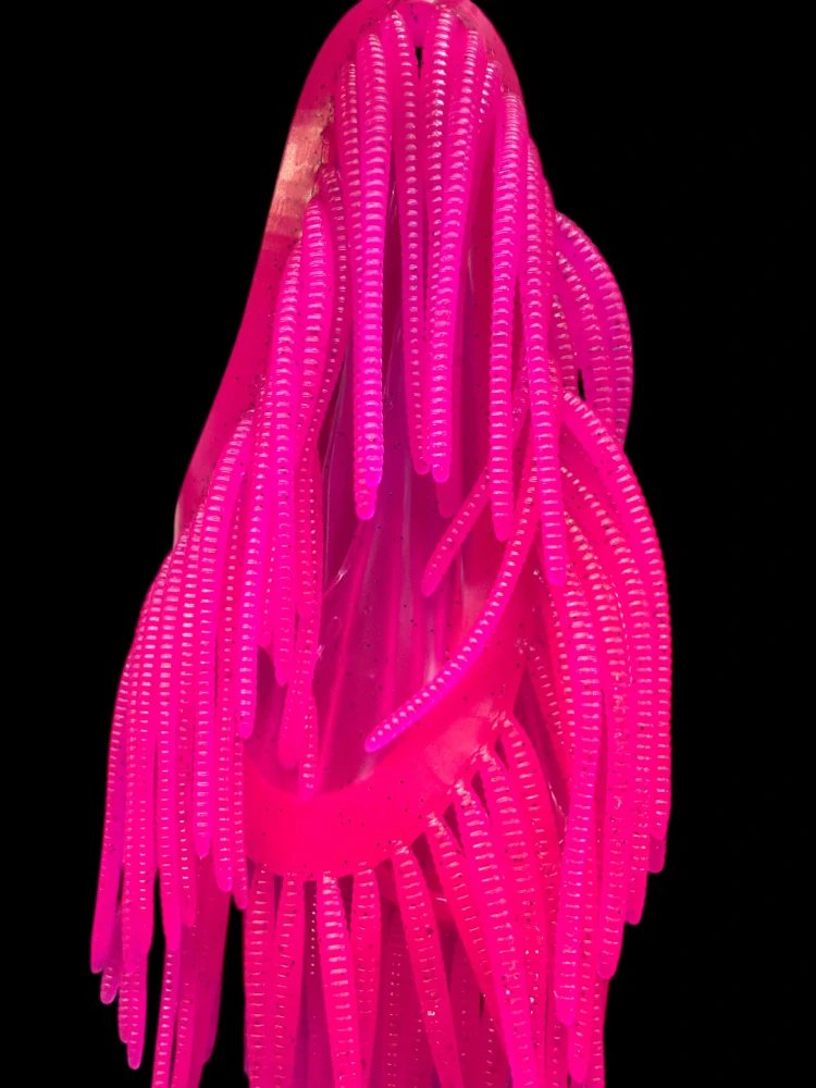 RYVALURES - TROUT WORM 2,8" (7cm) FLUO PINK 20KS