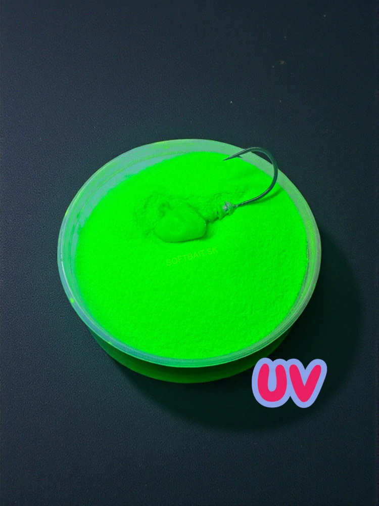 GUMOVÁ FARBA NA JIGOVÉ HLAVIČKY FLUO GREEN 80G