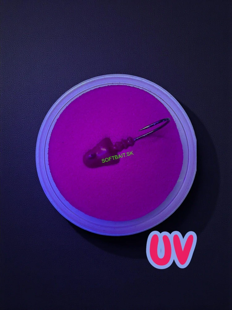 GUMOVÁ FARBA NA JIGOVÉ HLAVIČKY FLUO PURPLE 80G