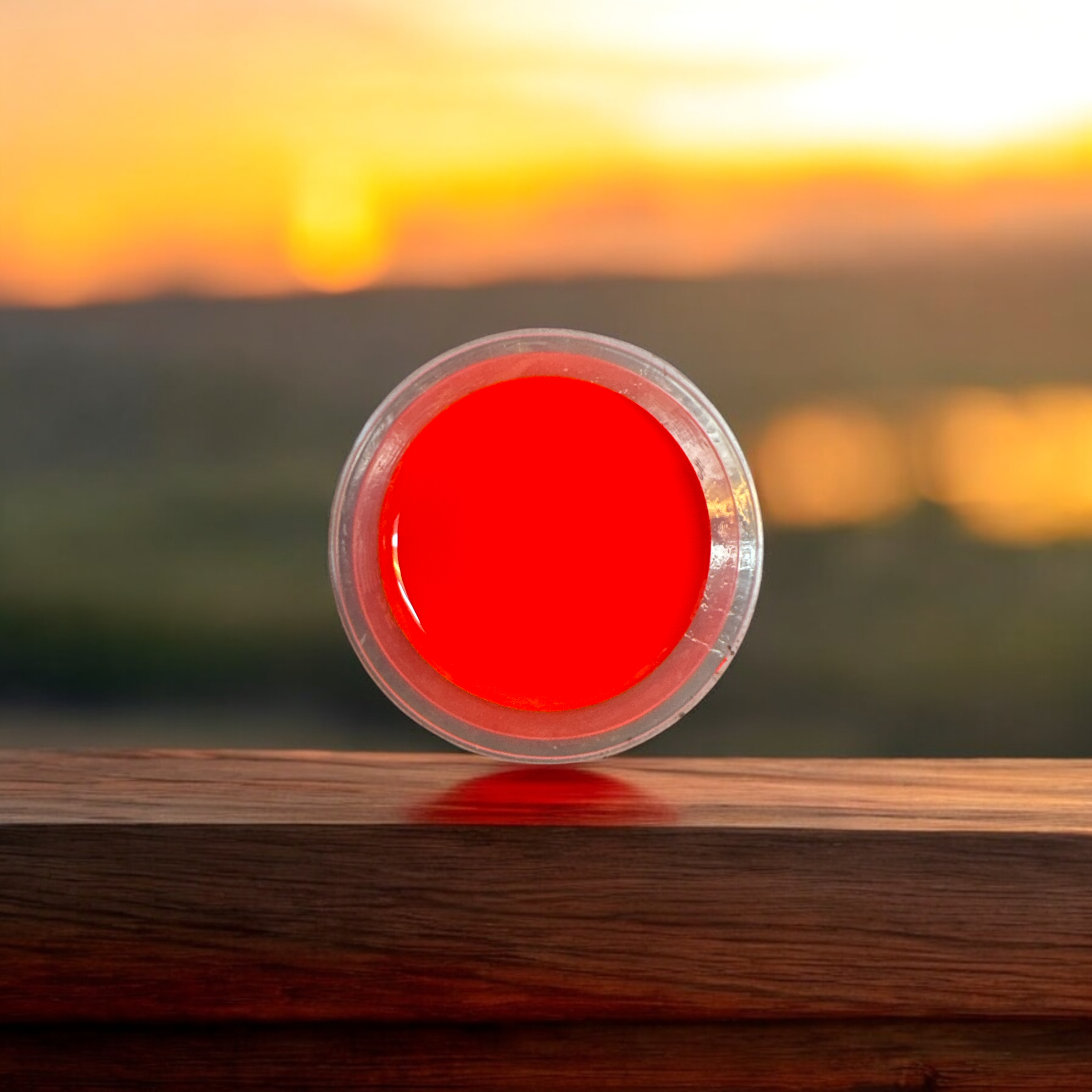 BRIGHT BAITS LIQUID PLASTIC COLOR FLUORESCENT DARK ORANGE 30ML.