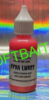 RYVALURES PLASTISOL COLOR FLUO UV RED 30ML.