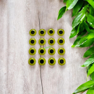 3D OČI FLUO LIME 12MM-16KS 