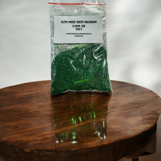RYVALURES-GLITTER MAGIC GREEN HOLOGRAM 0,2MM-10G