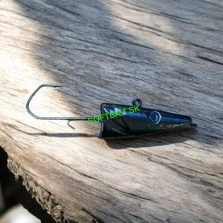 RYVALURES-JIG HLAVA POLAK VMC 80G-6/0 BLACK- 5 KS