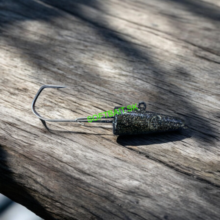 RYVALURES-JIG HLAVA POLAK VMC 80G-6/0 BLACK-SILVER HOLO 5 KS