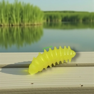 RYVALURES-WORM FLUO YELLOW HADRÁK - 50KS