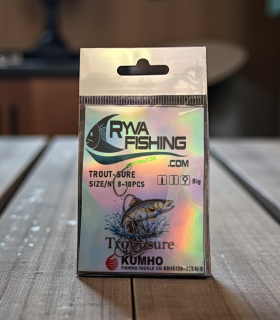KUMHO-PSTRUHOVÉ BEZHROTOVÉ HÁČIKY TROUT SURE VEL.8-10KS