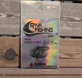 KUMHO-PSTRUHOVÉ HÁČIKY S HROTOM TROUT VEL.10-10KS