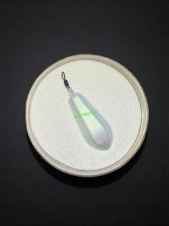 GUMOVÁ FARBA NA JIGOVÉ HLAVIČKY 3V1 PEARL IRIDESCENT GREEN